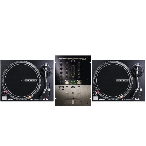 Reloop DJ Set 2 - 2 x RP-4000MK2 + 1 x Kut Battle Mixer
