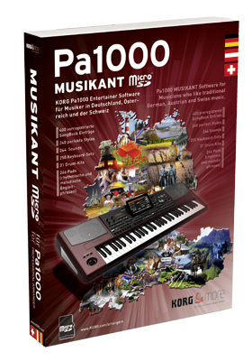 Korg PA1000 Musikant Software Erweiterung micro SD Karte