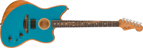 Fender American Acoustasonic Jazzmaster Ebony Ocean Turquoise
